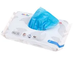 AKUKU - Seau à couches - sacs parfumés bleu taille unique plastique 100 pièces - couches - lingettes pour bébés - sacs poubelle - sans odeur - sacs parfumés