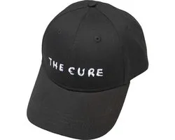The Cure - Text Logo Snapback Pet - Zwart