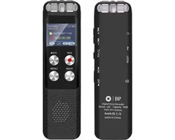BP® Afluisterapparatuur - Voice Recorder - Dictafoon - Audio Recorder - Spy Recorder - Afluisterapparaat - Afluisteren & Opnemen - Ruisonderdrukking - Nederlandse handleiding & Sofware