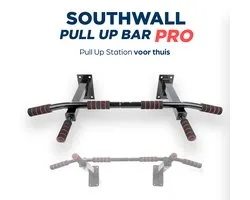 SOUTHWALL Pull Up Bar PRO – Optrekstang Wandmontage – Pull Up Station voor Thuis Sporten – Fitness Trainingsstang – Home Gym – Krachttraining – Wandstand – Chin Up Bar – Metaal – 150kg Draagkracht – Zwart