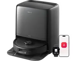 Roborock Qrevo 2 Pro-Robotstofzuiger-FlexiArm-technologie-25000 Pa-dubbel anti-klitsysteem-Intensieve tapijtreiniging 15 mm Dweilverhoging-Drogen met 45°C hete lucht en zelfreiniging op 75°C-Roborock SmartPlan 3.0-Reactive Tech obstakelvermijding