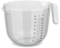 Mepal Maatbeker Chef it - 1 l - Maataanduiding - Vaatwasmachinebestendig - Bakspullen - Transparent