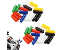 36 pièces Housses d'interrupteur d'émetteur RC Capuchon antidérapant en caoutchouc coloré pour Jumper T16 T18 FrSky X9D QX7 Flysky Spektrum DX8e