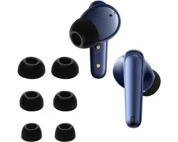 kwmobile Lot de 6 embouts de rechange en silicone pour écouteurs intra-auriculaires Anker Soundcore Liberty 4 NC Noir 3 tailles