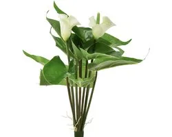 Calla Lelie Kalla Kunstbloemen Witte Exotische Bloemen 34cm