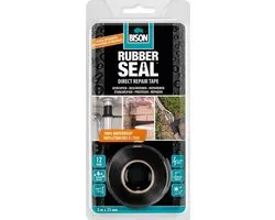Bison Rubber Seal Direct Repair Tape 3 meter x 25 mm - direct repareren, sterke reparatietape, direct 100% waterdicht, binnen en buiten, repareren, versterken, afdichten, verbinden