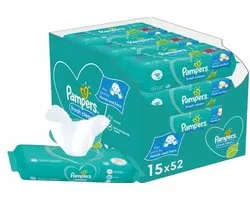 Lingettes Pampers Fresh Clean - 15x52ST - 780 lingettes