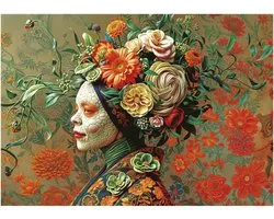 Puzzle Educa Lizard Queen 1000 pièces vert