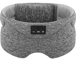 Bluetooth slaapmasker (premium) - Beste keuze - 100% verduisterend - Ultraplatte 'spons speakers' (perfect voor zijslapers) - Koel en ademend materiaal - Volledig verstelbaar - Excellente geluidskwaliteit - Batterij: 13 uur - Zwart