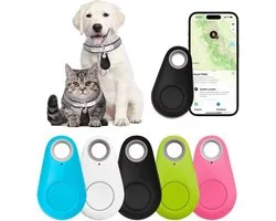 2024 Nieuwe draagbare Bluetooth Tracker anti-verloren apparaat Zwart Smart Finders Tracker voor katten honden huisdier 2024 New Portable Anti-Lost Device Smart Finders Tracker for Cats Dogs Pet
