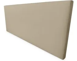 Somnia Descanso - Hoofdeinde Lissabon, gewatteerd, premium bekleding van hoogwaardig kunstleer, inclusief beslag en schroeven, afmetingen: 100 x 60 cm (bed 90), beige