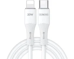 Duzzona A10 20W USB-C naar Lightning Kabel Power Delivery 1M Wit
