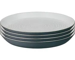 Denby | Impression Charcoal Spiral Dinerbord set van 4 - Bord