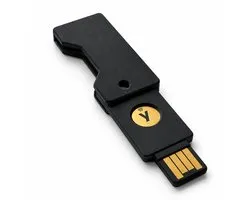 Alvora Flip Cover – Geschikt voor YubiKey USB Security Key – Compacte Beveiligingssleutel Houder – Zwart
