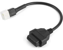 Diagnostics 6 Pin To OBD2 16 Pin Adapter Cable Motorcycle Fault Detection Connector Engine Fault Adapter ABS Fits For - ShopVlot