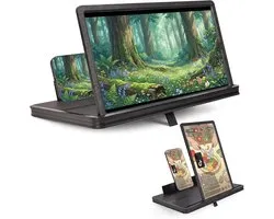 Mobiel scherm vergrootglas 14 inch - 3D HD vergroting - Vouwbare standaard - Ideaal voor films - ShopVlot