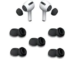 Embouts pour Apple Airpods Pro - Embouts Airpods Pro - Embouts de remplacement Airpods Pro - 5 paires d'embouts pour Airpods Pro - Grand / Zwart