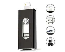 4-in-1 USB-stick - Lightning, USB-C, Micro-USB & USB-A - 128GB