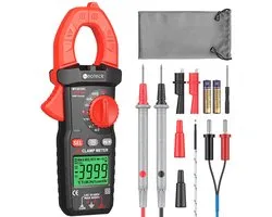 Digitale Stroommeter Multimeter met Tang - 600A True RMS | AC/DC Tester voor Elektriciens en Zonne-energie