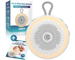Somnifiq Luna White Noise Machine - Slaaphulp voor kinderen - Witte Ruis Machine met Nachtlamp - 20 rustgevende geluiden