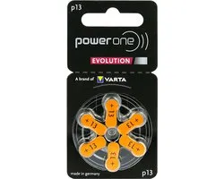 Varta Power One Evolution - Gehoorapparaat batterijen - P13 - 6 stuks