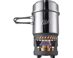 Esbit Outdoor Kooktoestel 985ml - alcoholbrander - aluminium/RVS - opbergtas