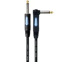 Cordial Essentials - Instrumentkabel - REAN Jack 6,3 mm Haaks en Recht - Verguld - 1,5 m