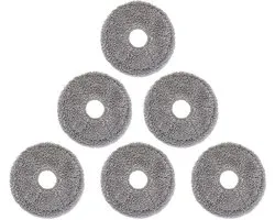 6-pack -Dweilpads - Geschikt voor Dreame L10S Ultra, L10 Ultra, L10S Pro, Xiaomi X10+, herbruikbaar en wasbaar Wet Mop Pad