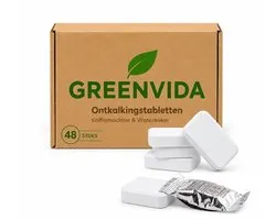 48 - universele ontkalkingstabletten - ontkalker - koffiemachine - waterkoker ontkalker - koffiemachine - antikalktablet - Geschikt voor o.a. Bosch Jura Melitta Miele Philips Saeco Siemens - GREENVIDA