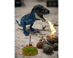 Jurassic RC Dinosaurus T-Rex - Op afstandsbediening - Licht- en geluidseffecten - Rookfunctie - Realistisch en gebruiksvriendelijk