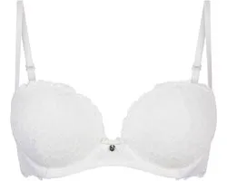 Hunkemöller Marine Padded Underwired Strapless Maximizer Bra Wit