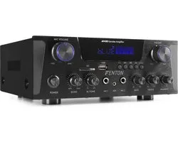Karaoke versterker met Bluetooth - Fenton AV430B - 600W - 2 microfooningangen met echo - mp3 speler