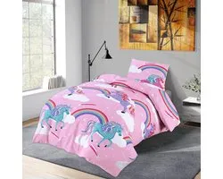 Bed Glow & Apparel – Ensemble de Beddengoed | Housse de couette 140x200 + Hoeslaken 90x200+25 + Kussensloop 60x70 | 100% coton