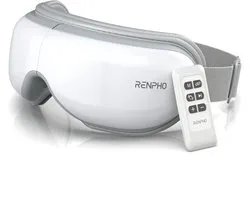 Renpho Eyeris 1 - Appareil de massage oculaire – Fonction chaleur - Compression d'air – Avec télécommande - Blanc