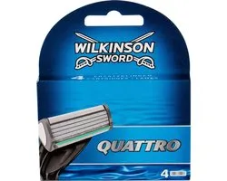 Wilkinson Sword Quattro - 4 pièces - Lames de rasoir
