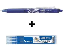 Pilot Frixion - Clicker blauw + 3 vullingen - in blister