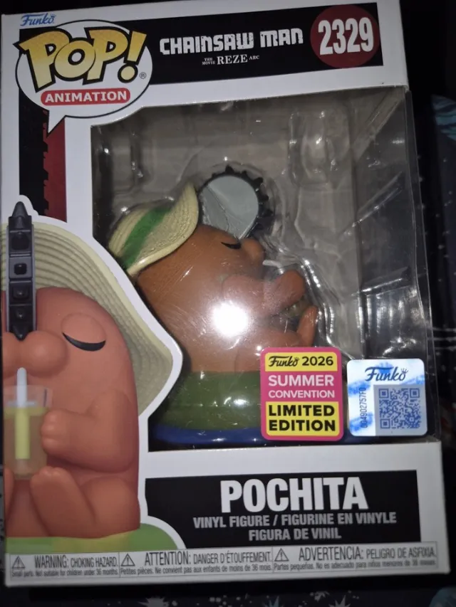 Funko Pop! Animation Pochita vinyle #2329 Édition limitée Summer Conv 2026