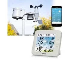 Alecto WS5400 - Professioneel WiFi Weerstation met Buitensensor - App besturing - 8-in-1