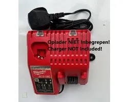 Houder Combo geschikt voor Milwaukee M18 18V - Batterij houder - Tool houder - M12-18C Oplader houder - Wandbevestiging - Wall Mount