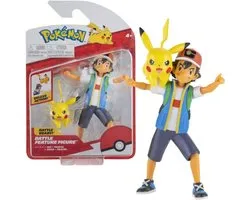 Pokémon Battle Feature Figuur Ash & Pikachu 11cm Action Figuur