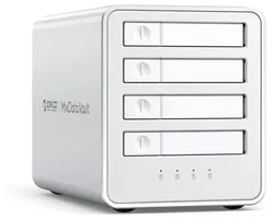 Aluminium RAID Hard Drive Enclosure 4-Bay 2.5 SATA SSD/HDD Docking Station met Ventilator