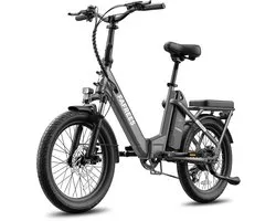 Fafrees Elektrische fiets - Actieradius120km - Verwijderbare batterij 36 V 20Ah - Motor 250W - Shimano 7 versnellingen - Koppelingssensor aan beide zijden - 20 Inch Commuter E-Bike - Dubbele Vering - 20 Inch opvouwbare City Commuter E-Bike - Zwart