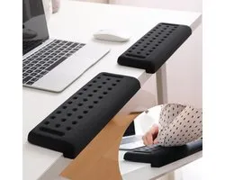 L-Shaped Desk EdgeRest, 2-Piece Set, Plam & Wrist & Forearm & Elbow Comfort Support for Table or Desk Edge, Non-Slip, Memory Foam Padding, Ergonomic Design, Separate Design