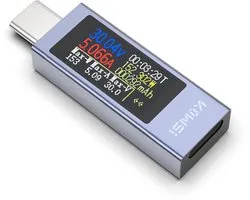 YOJOCK USB C Tester Power Meter 4-30V 0-12A Voltage and Current Tester Meter, Power Bank Charger USB Cable Charger - ShopVlot