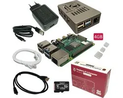 Raspberry Pi 4B - starter kit - 4GB - 64GB SD-kaart