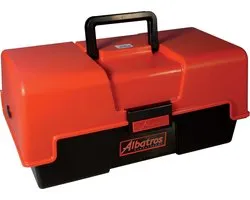 Albatros Viskoffer - Met 2 Laden - 43 x 21 x 20 cm - Rood