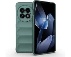 MobyDefend Hoesje - Geschikt voor OnePlus 13 - TPU Gripcase - Groen
