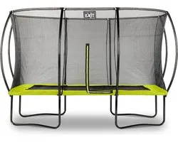 EXIT Silhouette Trampoline 244x366cm - Op Poten - Rechthoekig - Trampoline Buiten - Voor Kinderen - Groen