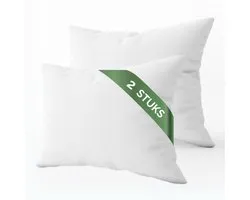 Dream Textile - Taie d' Kussensloop Molton - Protège-oreiller - 60x70 cm - lot de 2 pièces - 100% Katoen de haute qualité - Anti-allergie - Qualité Hotel - Extra doux -