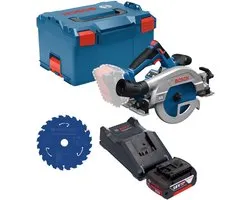 Bosch GKS 18V-57-2 GX Professional accu-cirkelzaag 18 V 165 mm borstelloos + 1x accu 5,0 Ah + oplader + L-Boxx